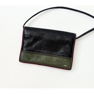 Retro Genuine Genuine Leather Tri-Color Crossbody BurBa Vintage Leather Purse